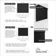 thumbnail image 2 of KALYSIE Cordless Roller Shades 100% Blackout Blinds for Windows and Doors, Pull Down Room Darkening Window Shades, Easy to Install for Home and Office, Grey, Fixed 75 Inches High, 29 Inches Width, 2 of 6