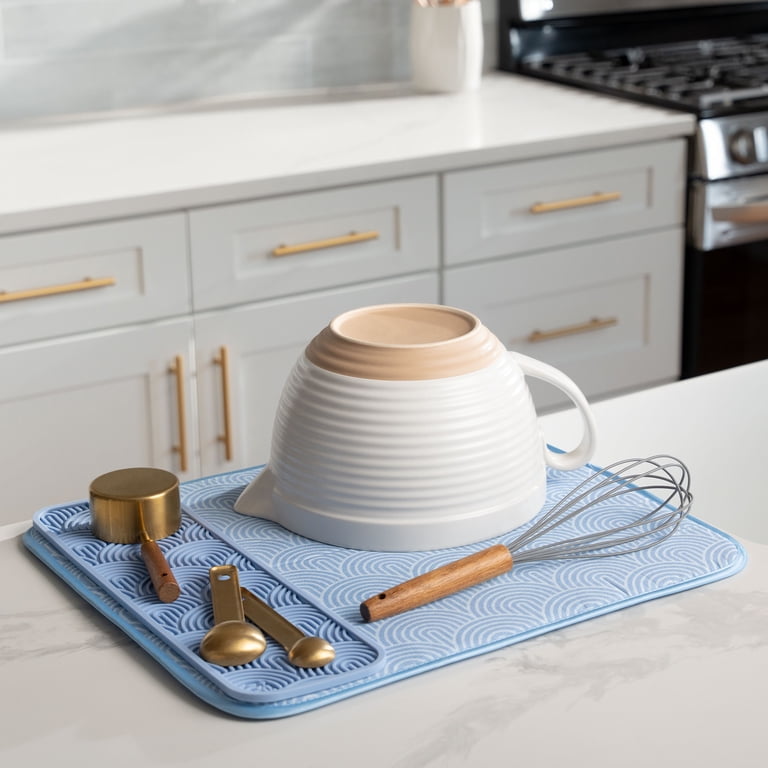 S&T Inc. Dish and Bottle Drying Mats, Microfiber photo 2