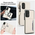 thumbnail image 5 of Decase 2-in-1 Detachable Magnetic Wallet Case Compatible with Samsung Galaxy A53 5G, Shockproof PU Leather Flip Cover with Card Slots,Cash Pocket,Zipper Purse,Crossbody Strap,RFID Blocking,White, 5 of 8