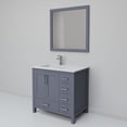 thumbnail image 5 of Jacques 36 in W Dark Grey Bath Vanity, Cultured Marble Top, Faucet Set, & 34 in Mirror, 5 of 8