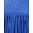 thumbnail image 6 of inhzoy Women's Glittery Sheer Liturgical Praise Dance Tunic Church Worship Dance Overlays Royal Blue M, 6 of 7