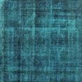 thumbnail image 1 of Ahgly Company Indoor Square Oriental Turquoise Blue Industrial Area Rugs, 5' Square, 1 of 4
