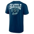 thumbnail image 3 of Men's Logo Athletic Deep Sea Blue Seattle Kraken Never Over T-Shirt, 3 of 3