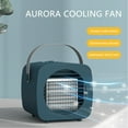 thumbnail image 5 of Blue Portable Air Cooler Evaporative Cooler Fan Usb Mini Air Conditioner With Spray Humidification And 3 Speeds For Home Office Desk And Bedroom Use 6.5X6.3X6.1In 1.2Lb, 5 of 7