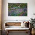 thumbnail image 3 of Elephant Stock The Artist's Garden At Giverny 1900 Wall Art - Horizontal Canvas Wall Art - Lobby Wall Decor - Hobbies And Lifestyle Canvas - Purple And Brown Decor By Claude Monet - 45" x 30", 3 of 8