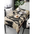 thumbnail image 6 of Brown Black Bear Table Cloth, Farmhouse Cabin Forest Vintage Waterproof Tablecloth for Rectangle Tables, Reusable Washable Fabric Table Cover for Restaurant Kitchen Dining Tables 54"x108", 6 of 6