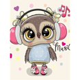 thumbnail image 1 of CHENISTORY Cartoon Owl Diamond Painting Animal Picture Rhinestones Diamond Embroidery Sale Diamond Mosaic Cross Stitch40x45cm Full Round Gao Jinjia LED, 1 of 2