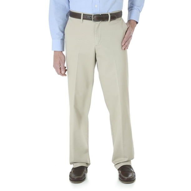 Wrangler Men's No Iron Flat Front Casual Pant