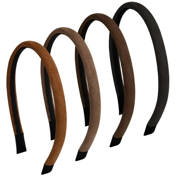 4 Pack Thin Headbands for Women Solid Colors Cute Headbands Non Slip Fashion Headband hair Accessories for Women Girls