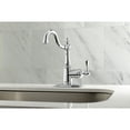 thumbnail image 2 of Kingston Brass FS7641BL English Vintage One-Handle 1-Hole Bathroom Faucet with Deck Plate and Push Pop-Up Drain in Polished Chrome, 2 of 7