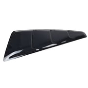 Ikon Motorsports Compatible with 05-14 Mustang Panel Translucent Smoked Rear Quarter Side Window Louvers Scoop Cover Vent Slotted 2005 2006 2007 2008 2009 2010 2011 2012 2013 2014