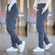 thumbnail image 2 of Pantalones para hombre, pantalones casuales de pana con bolsillos, para hombre, negros, ajustados, elegantes, nuevos, en poliéster, estilo coreano clásico, tendencia, venta, 2 of 5