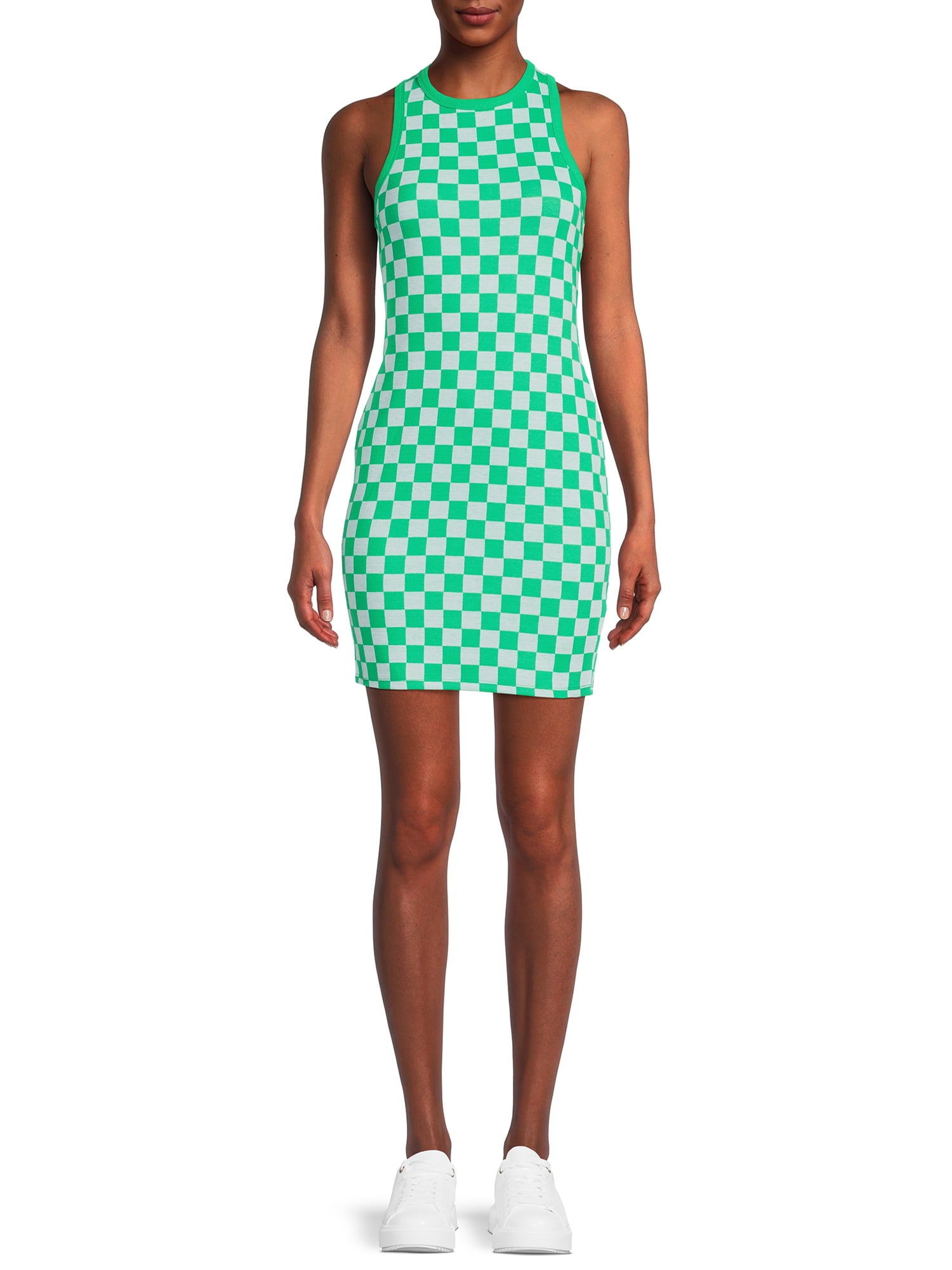 No Boundaries Juniors Sleeveless Knit Dress, Women's, Size: Large, Green