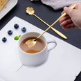 thumbnail image 4 of Cuchara de Café Dorada con Flor de de Acero Inoxidable, Regalo, Cocina, Postre, Accesorios para Té, Juego de Decoración de Vajilla, 13Cm, 4 of 6