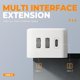 thumbnail image 4 of Cable de extensión TESSAN Short Flat con 3 puertos USB y 3 salidas, 4 of 7
