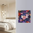 thumbnail image 4 of Yayeee Toggle Light Switch Wall Plate 2-Gang 4.56"x4.48" Decorative Outlet Cover, Beautiful Floral Pattern, 4 of 7