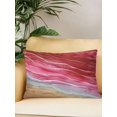 thumbnail image 2 of 1 Pack Outdoor Throw Pillow, Red Ombre Coastal Waterproof Pillow with Insert Included, Summer Nautical Beach Ocean Seaside Decorative Accent Cushion Lumbar Pillows for Patio Porch, 12 x 20 In, 2 of 8