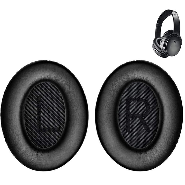Almohadillas de repuesto premium para auriculares, almohadillas de repuesto compatibles con auriculares supraaurales, color negro