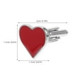 thumbnail image 2 of Masteelf  Heart Cufflinks Love Themed Suit Studs Tuxedo Bride Bridegroom Red, 2 of 7