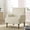 Beige, variant on Modern Accent Chair with 2" Wide Wale Corduroy, Upholstered Armchair with 9" Solid Wood Legs, Cozy Living Room Chair for Bedroom, Office, Mid-Century Modern Style, Pink
