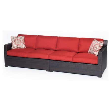 Hanover Metropolitan Wicker Loveseat Set - Walmart.com