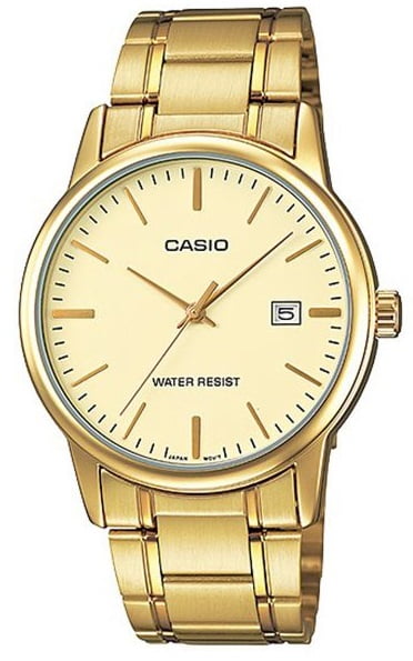 casio gold chain watch