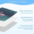 thumbnail image 4 of Ironing Mat Portable Ironing Blanket for Table Top Travel Ironing Pad for Washer Dryer 27.6" x 47.2" A Flamingos, 4 of 6