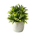 thumbnail image 2 of Gallickan Small Artificial Potted Plant, Lavender Decorative Grass in White Pot, Mini Fake Plant Arrangement for Desk Shelf Tabletop Decor, B, 2 of 6