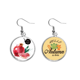 thumbnail image 1 of Pamegranate frutos sabrosos Healthy acuarela Pendiente del lóbulo de la joyería del pendiente de la hoja del otoño Unbranded M, 1 of 3