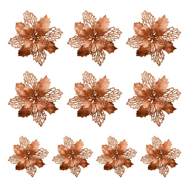 9CM Christmas Onion Powder With Hollow Flower 10 Pcs 10pcs More Color PE Fake Flowers