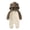 Brown, variant on Ruyang Baby Boys Cute Hooded Bodysuit Long Sleeve Zipper First Birthday Outfit Fall Winter Cotton Warm Footless Jumpsuit