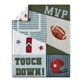 thumbnail image 6 of Sweet Jojo Designs Football Green Brown and Red 4 Piece Crib Bedding Set, 6 of 6