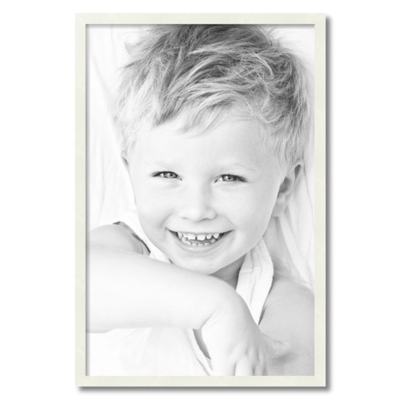 ArtToFrames 21" x 32" White Picture Frame, 21x32 inch White Wood Poster Frame (WOM-5138)