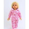 thumbnail image 3 of Pink Heart Pajamas For 18 inch dolls, 3 of 3
