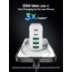 thumbnail image 2 of Bloque de cargador USB C EIZLXQ de 50 W, 5 puertos tipo C, carga rápida, 2 of 8
