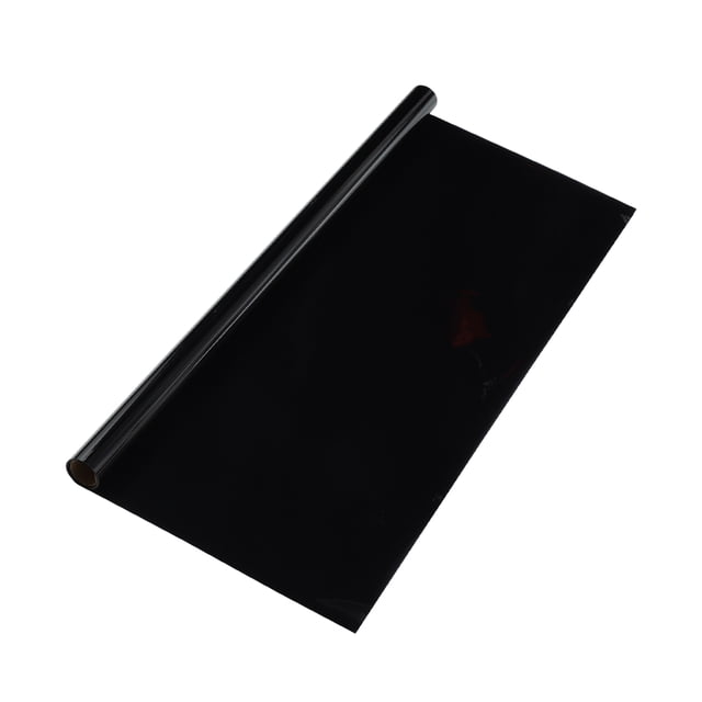 Película de Tinte para Ventanas de Coche Carbono 2 PLY VLT 4% IRR 76% UVR 99% Negra 5ft x 24inch Película de Privacidad 2mil PET 1 Pc