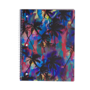 Pen + Gear Fashion Poly Notebook Wide Ruled 10.5" x 8", 80 Sheets College Ruled, 1 Piece, Multicolor