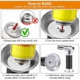 thumbnail image 4 of Kitchen Blowtorch Refillable Lighter Adjustable Blowtorch Flame Butane Gas Torch With Safety Lock Kitchen DIY Craft BBQ Baking Crème Brûlée Soldering, 4 of 5