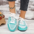 thumbnail image 6 of oqasdz Womens Casual Shoes Effortless Lace Up Slip On Tie Sneakers Breathable Mesh Versatile Walking Shoes for Everyday Comfort Outdoor Summer, 6 of 7