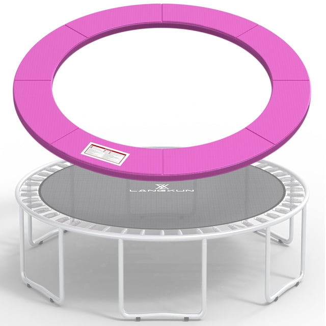 LANGXUN 10ft 12ft 14ft 16ft Trampoline Pad, Universal Trampoline Repalcement Safety Pad, Replacement Trampoline Parts, Waterproof Surround Spring Foa