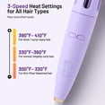 thumbnail image 6 of Automatic Hair Curler, Professional Auto-Rotating Curling Iron with Ceramic Barrel, 3 Adjustable Temperature Settings, Anti-Tangle & Anti-Scald Design for All Hair Types,purple, 6 of 7
