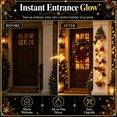 thumbnail image 6 of Glowing Christmas Door Hanger,LED Light Up Christmas Tree Ornament, Spiral Cascading Hanging Decor for Front Door, Window, Fireplace, Christmas Holiday Party Decoration, 6 of 8