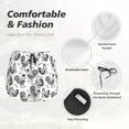 thumbnail image 4 of Balery Retro Rooster Pantalones cortos deportivos para mujer con forro y dos bolsillos, elásticos, para entrenamiento, gimnasio, yoga-Large, 4 of 7