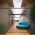 thumbnail image 1 of Modway Quest Canopy Outdoor Patio Daybed in Espresso Turquoise, 1 of 12