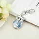 thumbnail image 3 of Llaveros para mujer, llavero de billetera, llavero de auto, lindo llavero de moda, hermoso llavero de búho, llavero de bolsillo con clip, llavero reloj, 3 of 4
