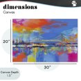 thumbnail image 4 of Stupell Industries Industrial Bay Bridge Aglow at Sunrise Canvas Art, 30 x 20, by Chromatic Storm Studio, 4 of 8