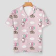 thumbnail image 2 of Hello Kitty Women Pajamas Set Short Sleeve Sleepwear Button Down Nightwear Soft Pjs Set with Pockets, 2 of 7
