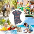 thumbnail image 6 of joogoo Boy Shorts Set Fire Trucks 2 Piece Short Sleeve Button Down Hawaiian Shirt Shorts 9-10Y, 6 of 8