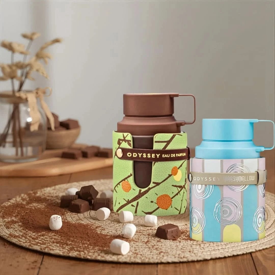 Odyssey Dubai Chocolat & Odyssey Marshmallow Eau de Parfum Sprays 100ml (3.4oz) by Armaf (Bundle)