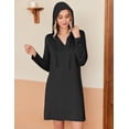 thumbnail image 5 of Zeagoo Casual Dress Ethnic Dress Shift Dress Mini Long Sleeve Floral Spring A Line, 5 of 6